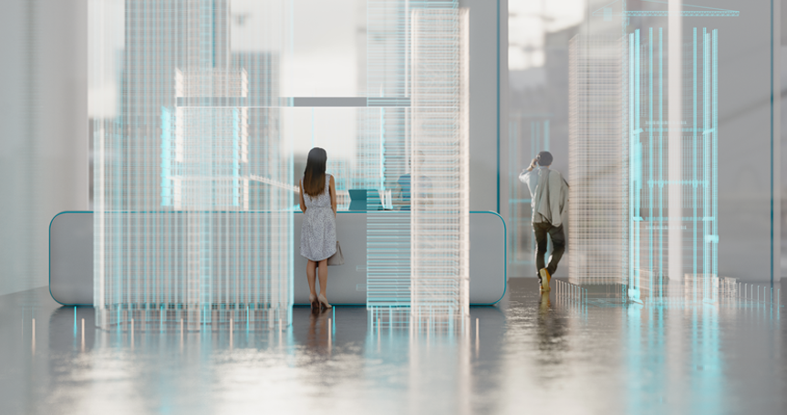 关键词：数字孪生，，，智慧展厅，，，，可视化交互，，，，深圳市辅创科技;描述：深圳市辅创科技数字孪生解决方案中的智慧展厅，，，实现场景可视化交互体验